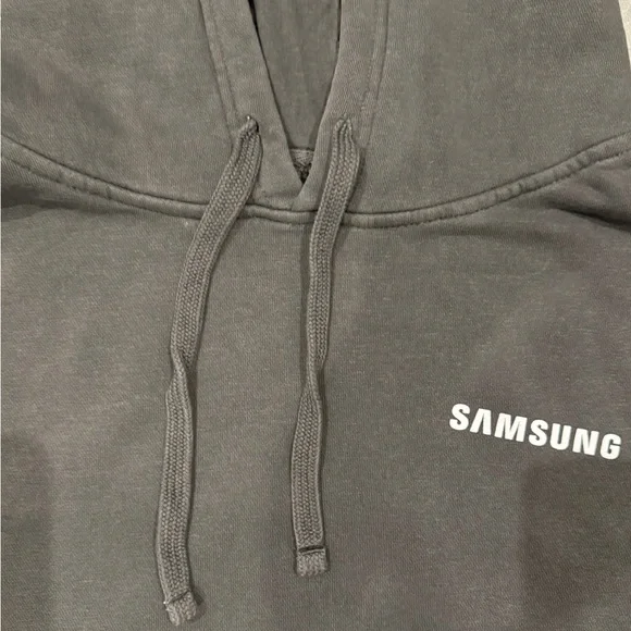 Samsung Black Hooded Sweatshirt with Small Chest Logo - Picture 8 of 10